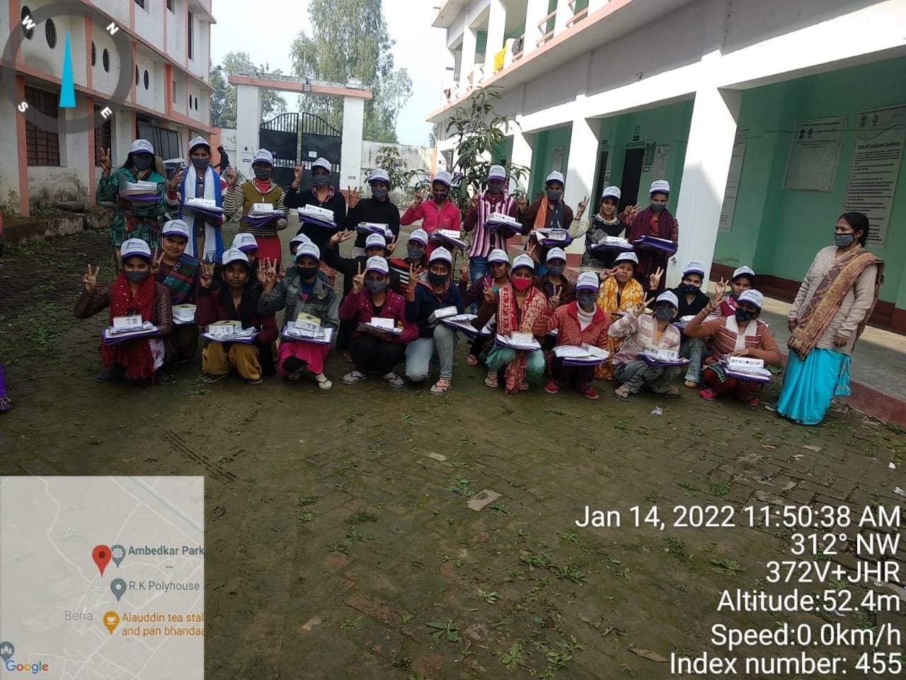 Participants at the DDU-GKY Fashion Designing training programme.